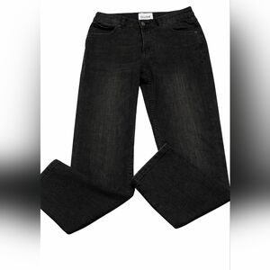 Duer Women's Dark Black Straight Leg Jeans